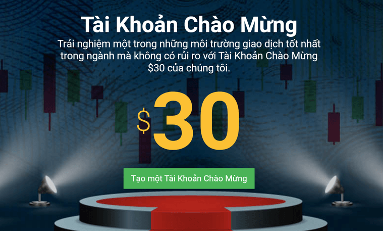 Tickmill Thưởng 30$